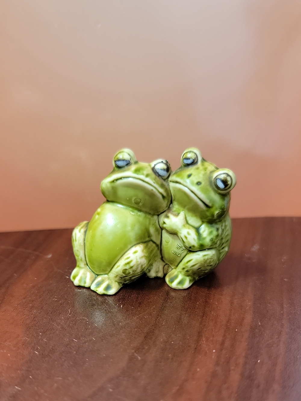 Vintage Hong Kong Hugging Frog Figurine